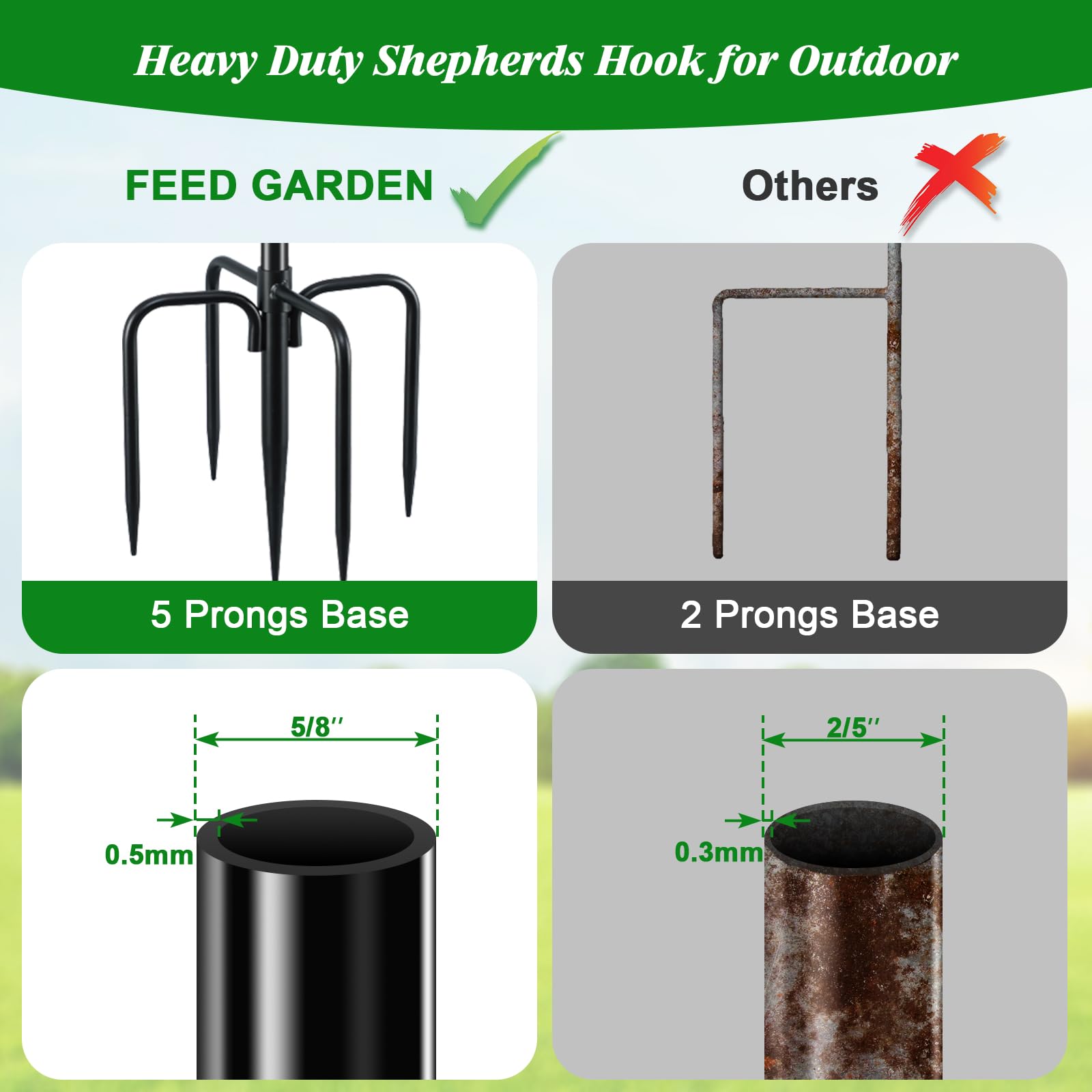 FEED GARDEN escala junto a persona, muestra altura y proporción útil