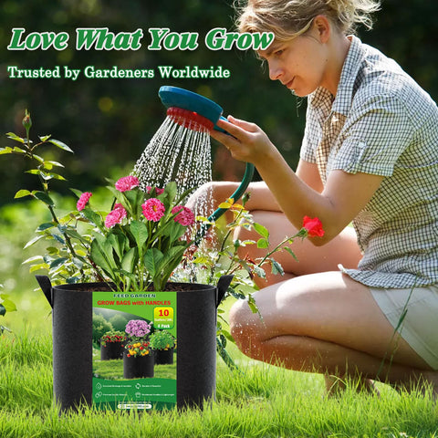 FEED GARDEN comparación de tamaño 25 galones, espacio para raíces profundas