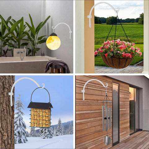 FEED GARDEN detalle de la curvatura metálica con borde liso, seguridad para colgar objetos