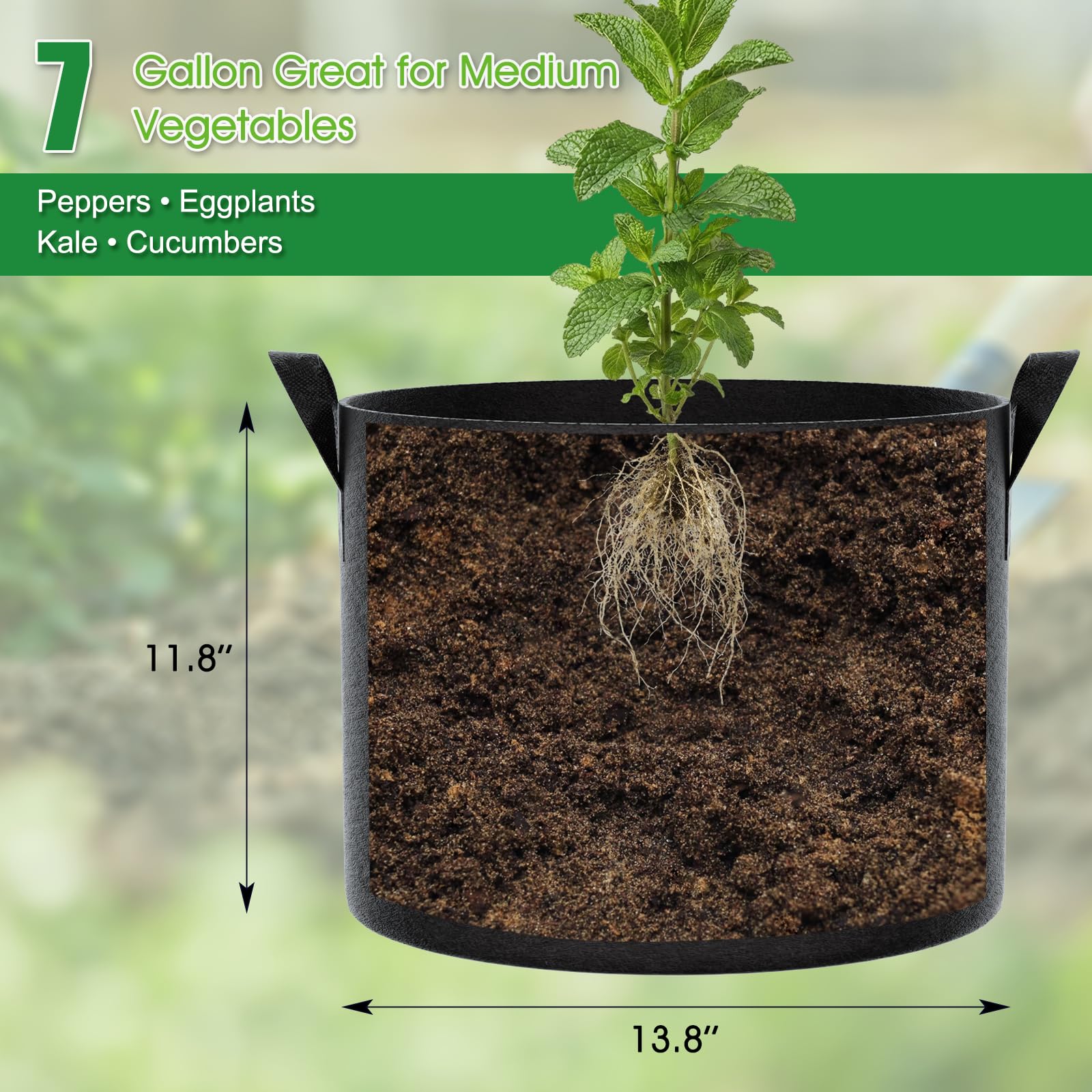 FEED GARDEN primer plano de la textura 300G que mejora durabilidad