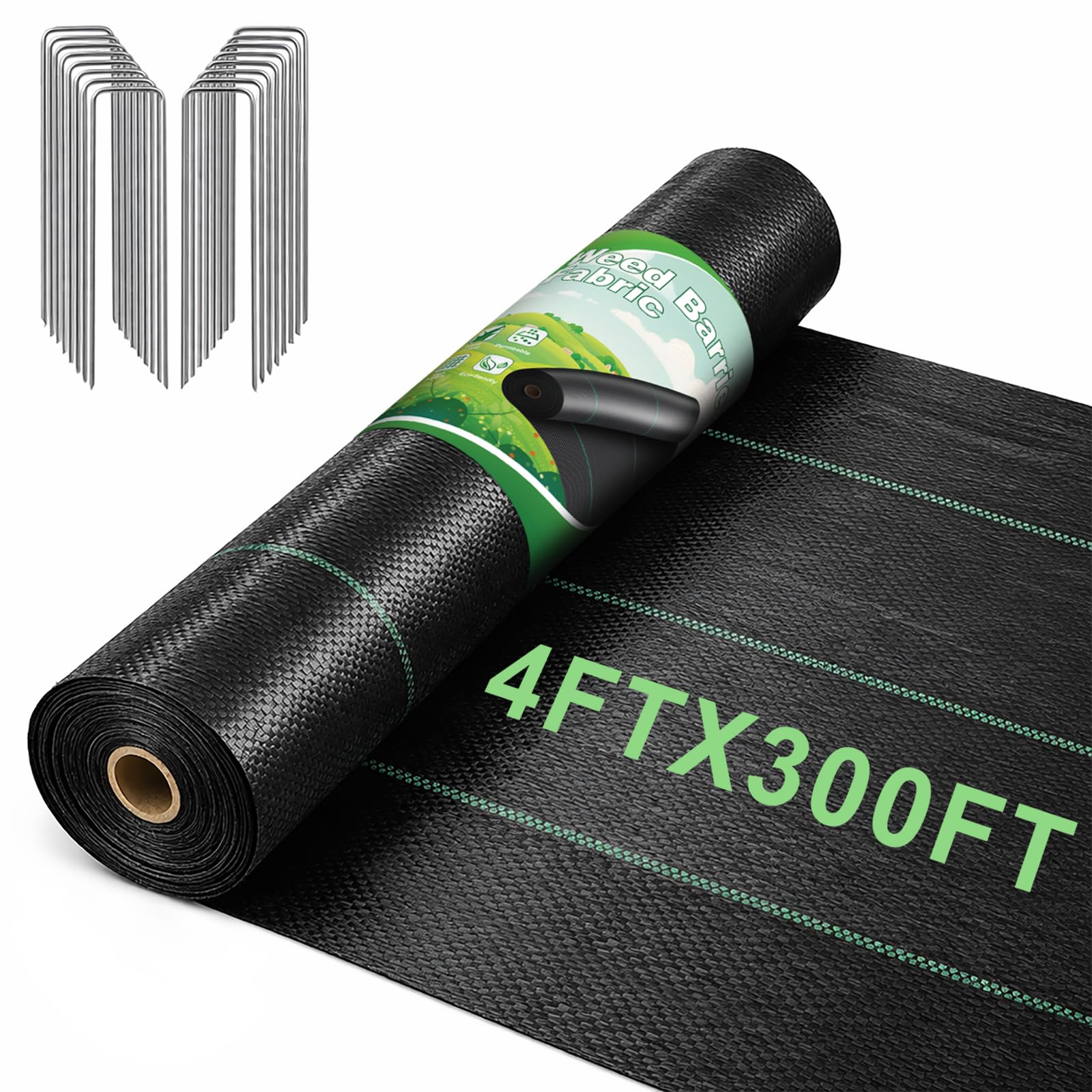 FEED GARDEN rollo embalado 4FTx300FT listo para instalar y ahorrar tiempo