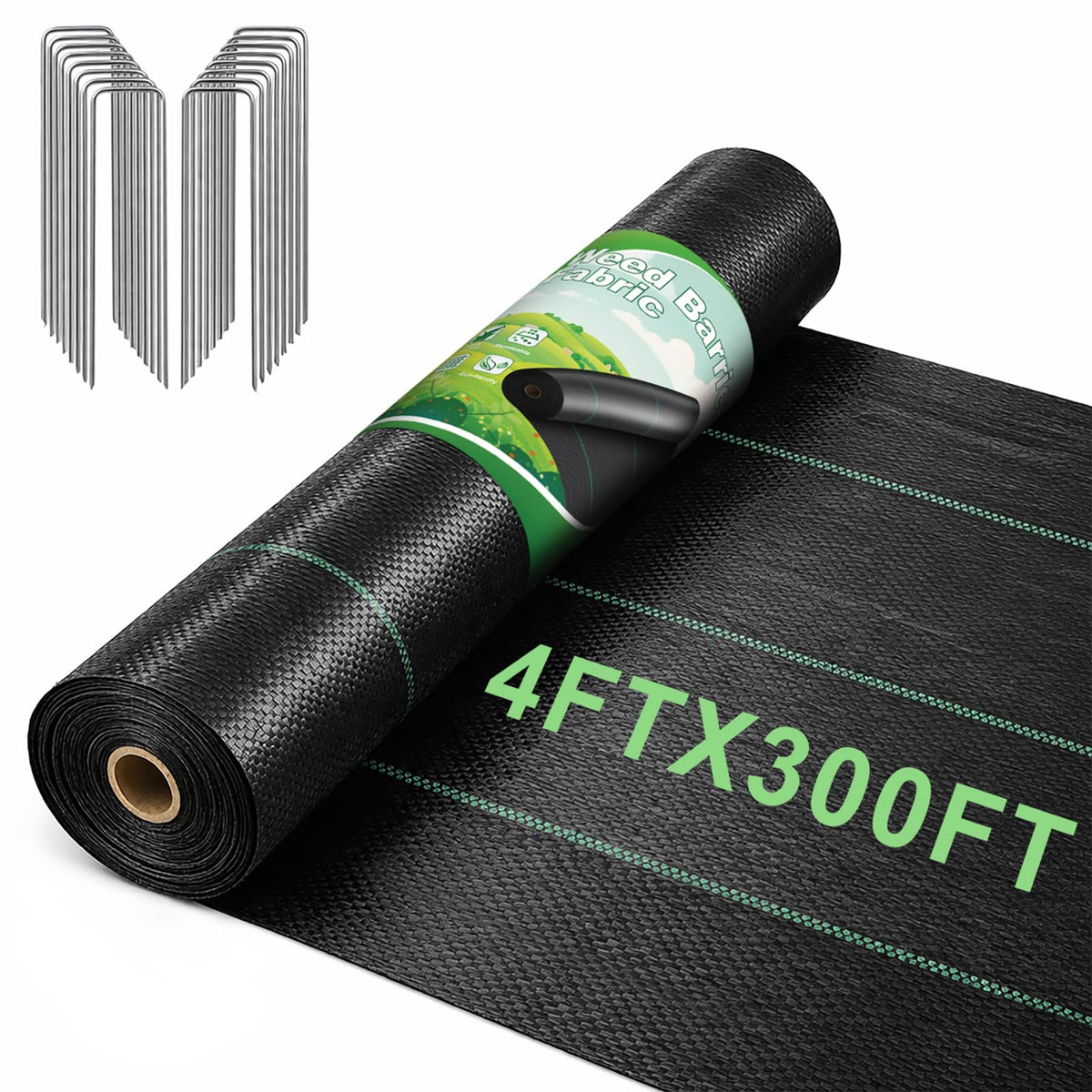 FEED GARDEN rollo embalado 4FTx300FT listo para instalar y ahorrar tiempo