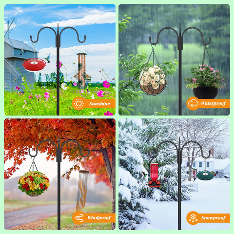 FEED GARDEN en jardín con macetas y comedero estilo práctico y decorativo
