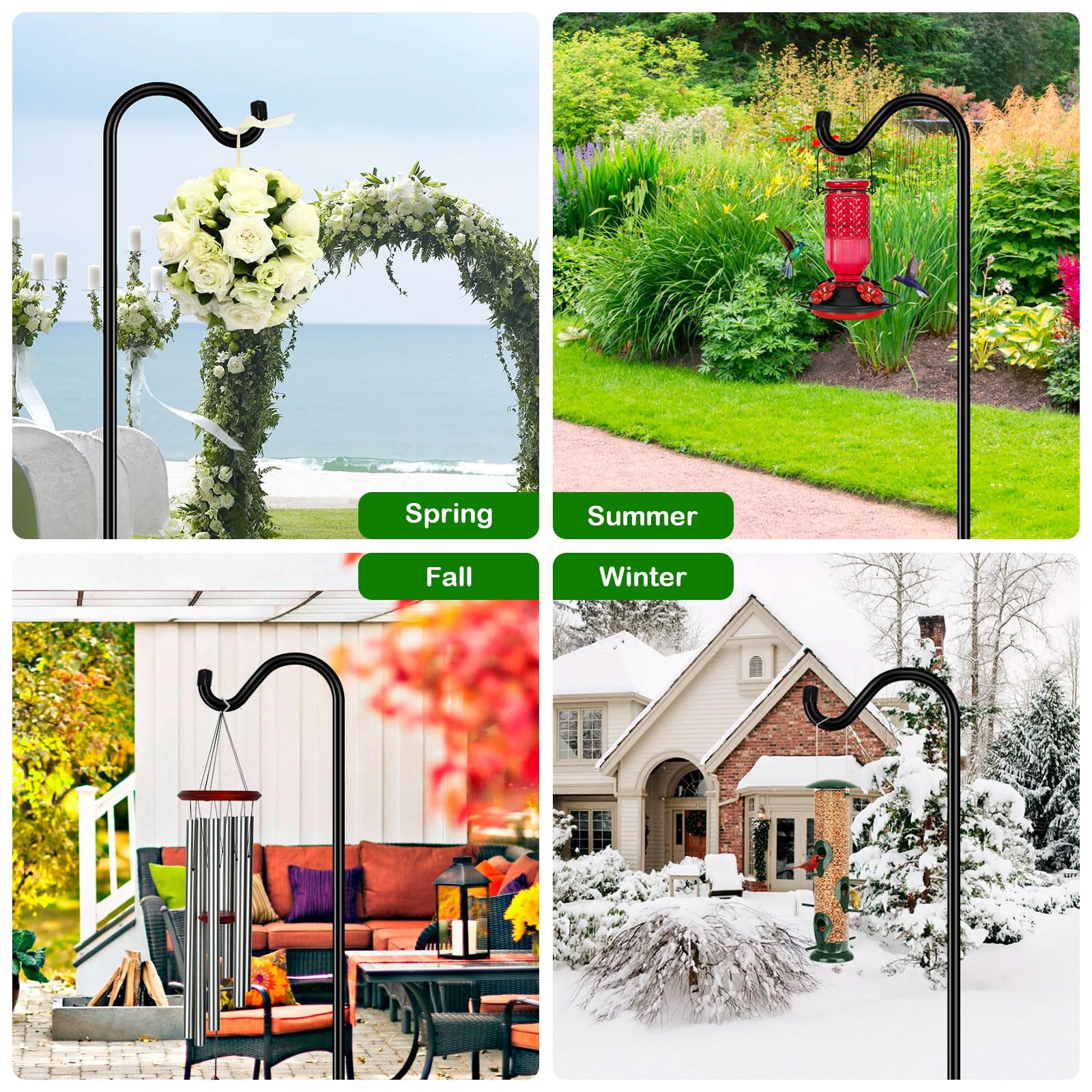 FEED GARDEN ambiente de boda con poste colgando luces decorativas