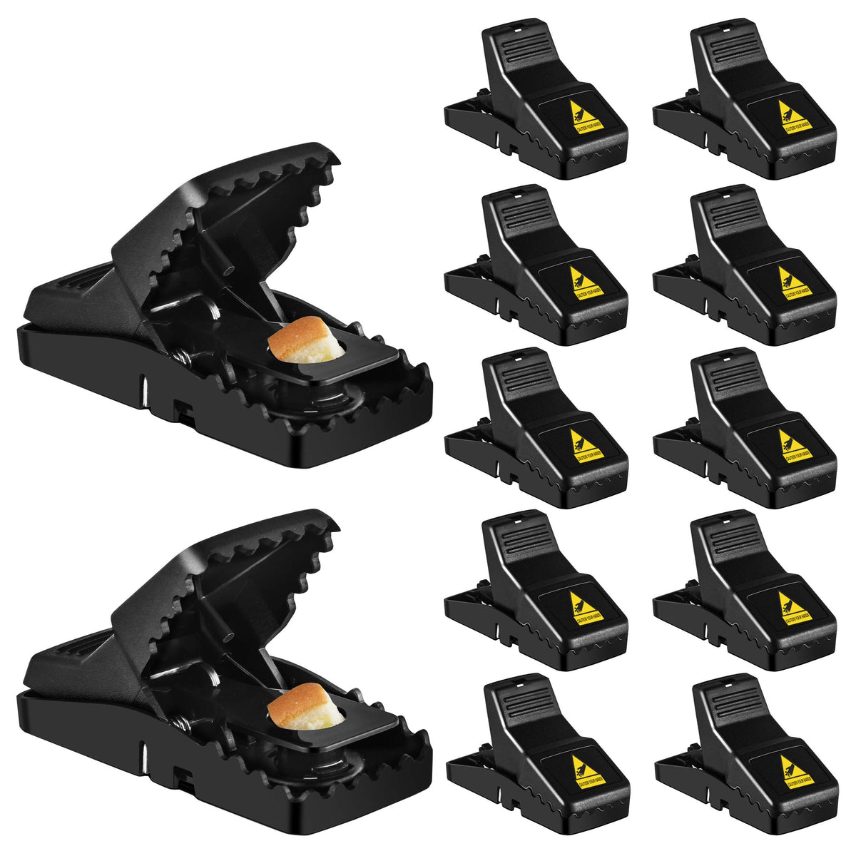 Feeke trampa frontal pack 12 mostrando diseño compacto y seguro