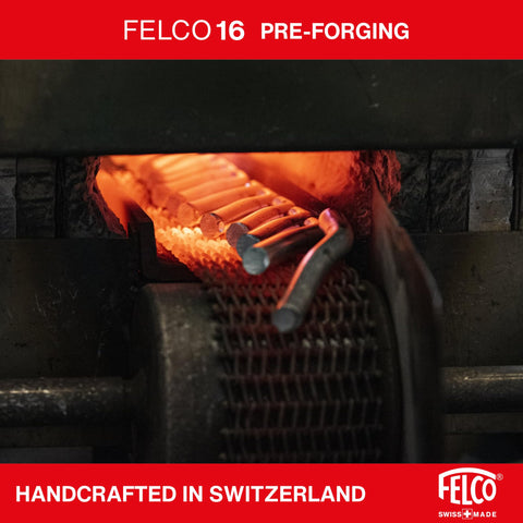 FELCO F16 comparación de tamaño en mano, beneficio: control y alcance