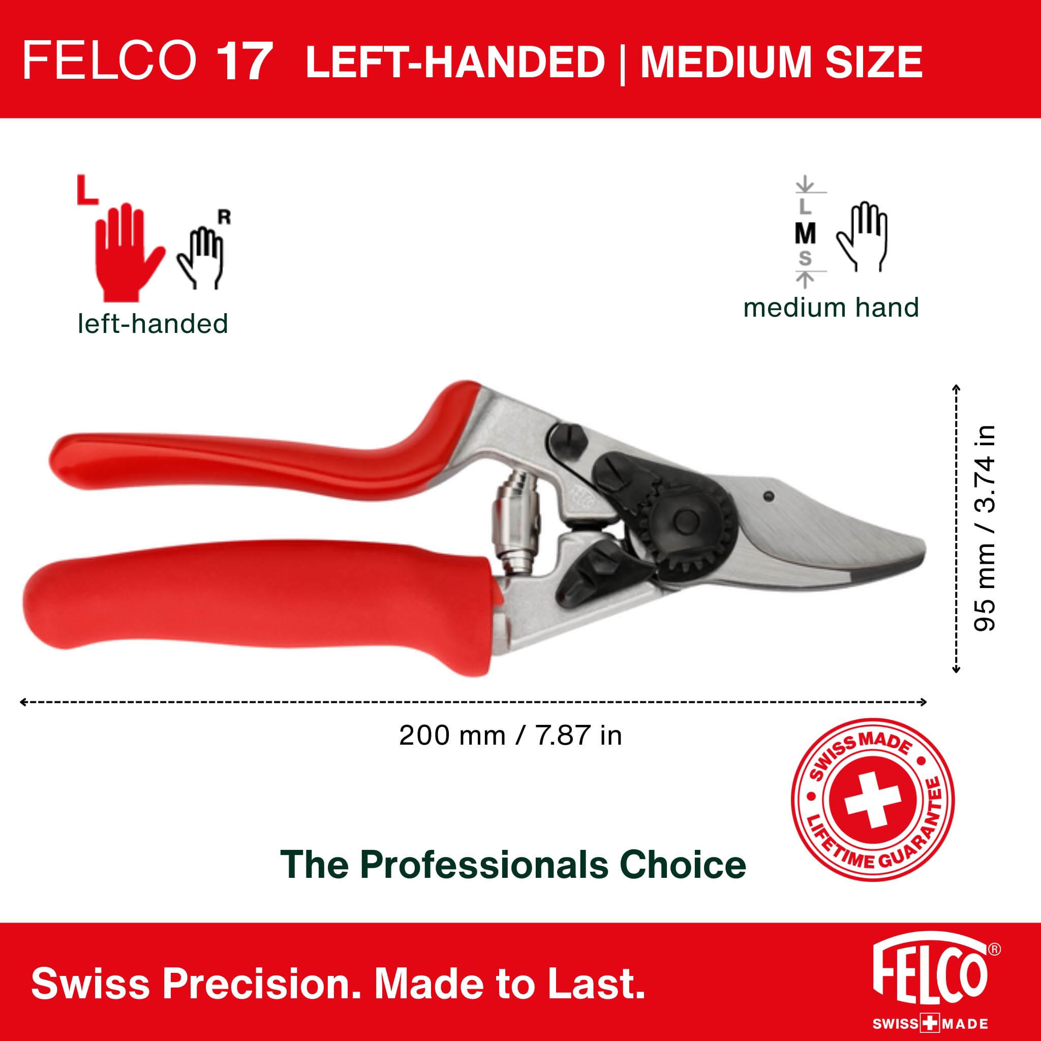 FELCO F17 hoja de acero al carbono para cortes limpios y duraderos