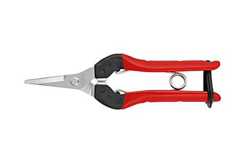 FELCO F321 en uso recogiendo uvas en viñedo, ergonomía y control