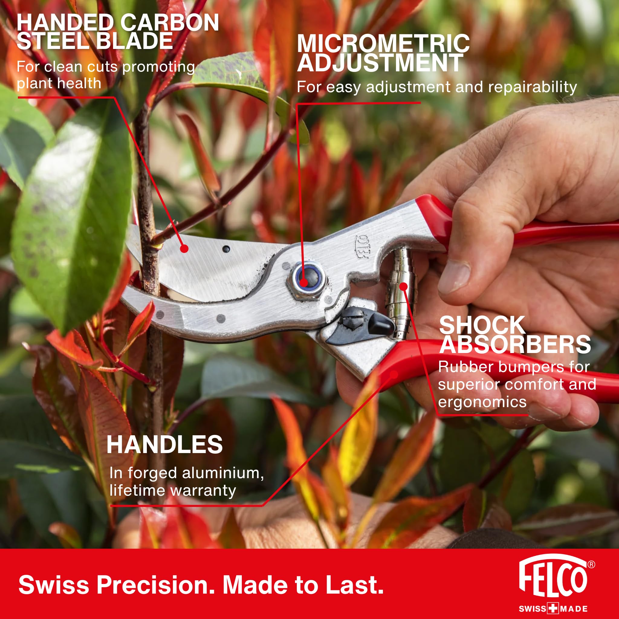 FELCO F4 tope amortiguador visible que reduce impacto y protege manos