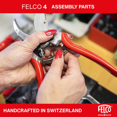 FELCO F4 piezas desmontadas destacando que son reemplazables y reparables