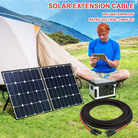 Feotech cable junto a mano para comparar tamaño y facilidad de manejo