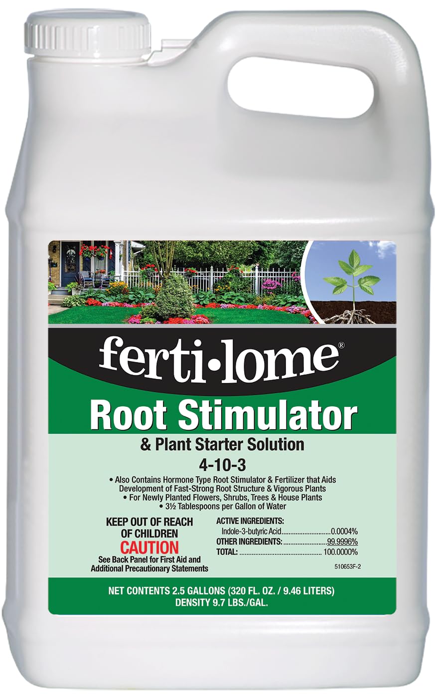 ferti-lome envase frontal 2.5 gal mostrando etiqueta y facilidad de uso