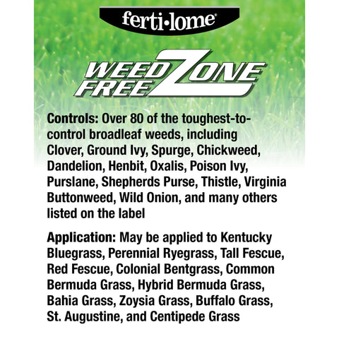 fertilome aplicación en césped pulverizador eliminando malezas eficazmente