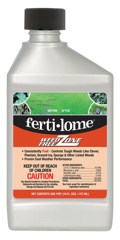 fertilome botella frontal 16 oz mostrando etiqueta y usos beneficios claros