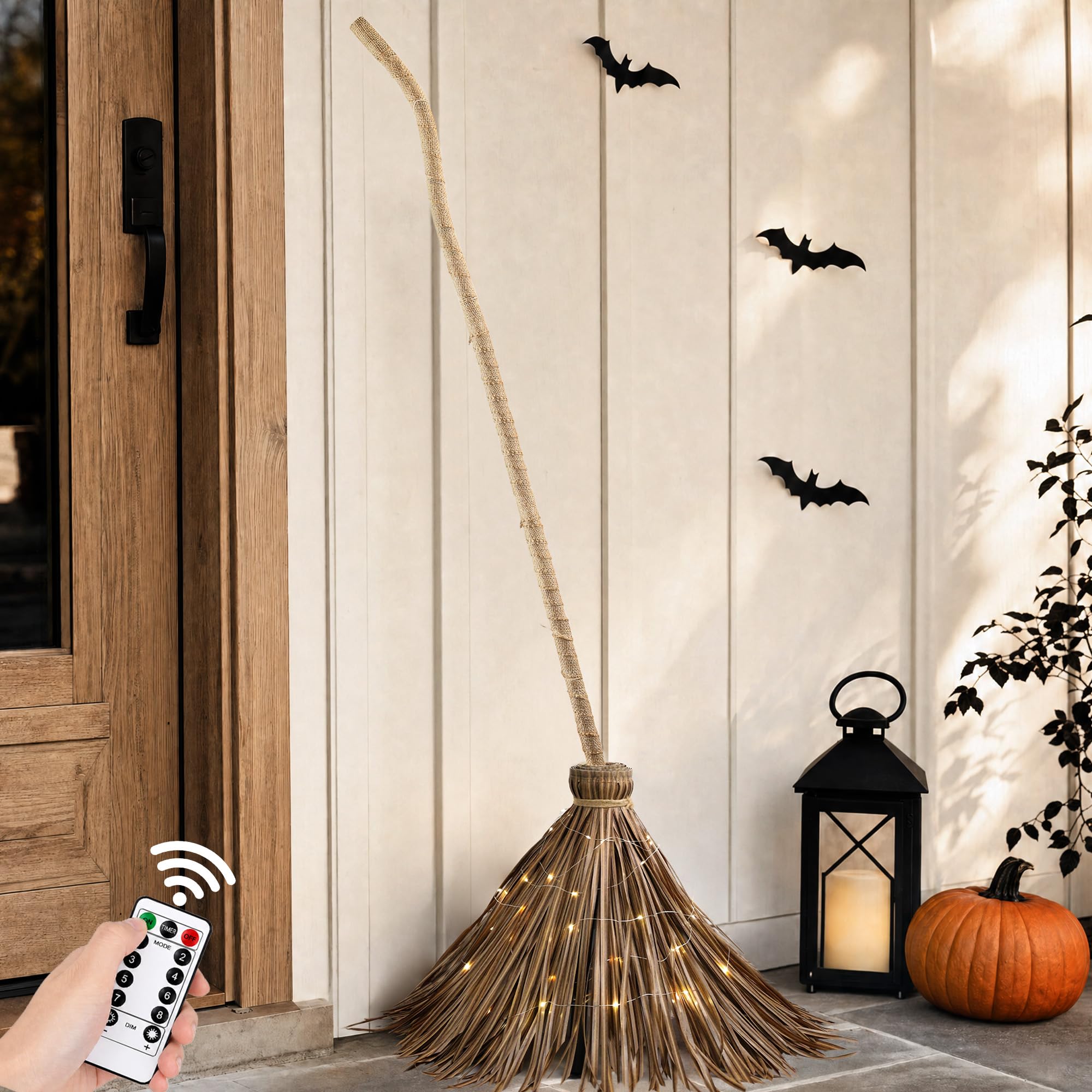 FestalMart escoba bruja frontal mostrando forma y altura útil para decoración