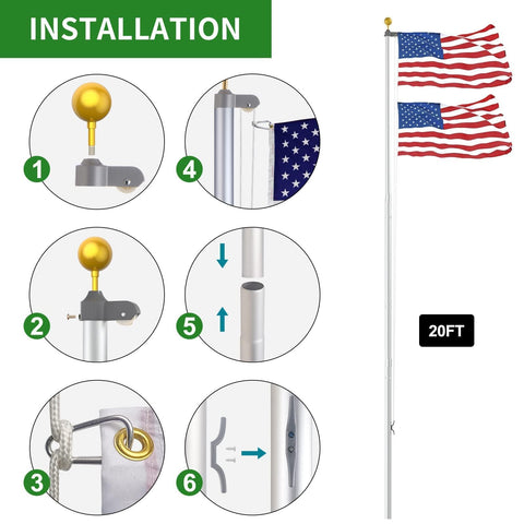 FFILY accesorios incluidos: polea, clips, cuerda y guantes para instalación