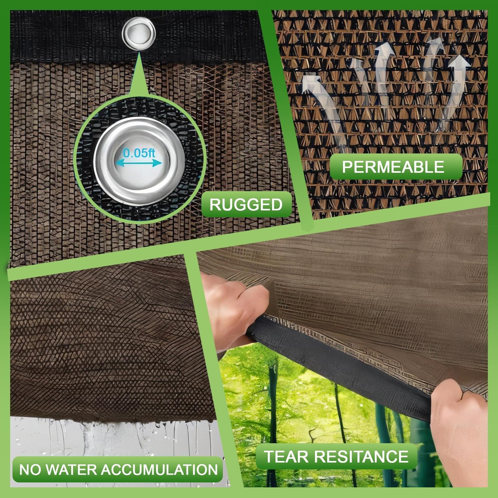 FFKQBH textura de malla ventilada que permite flujo de aire