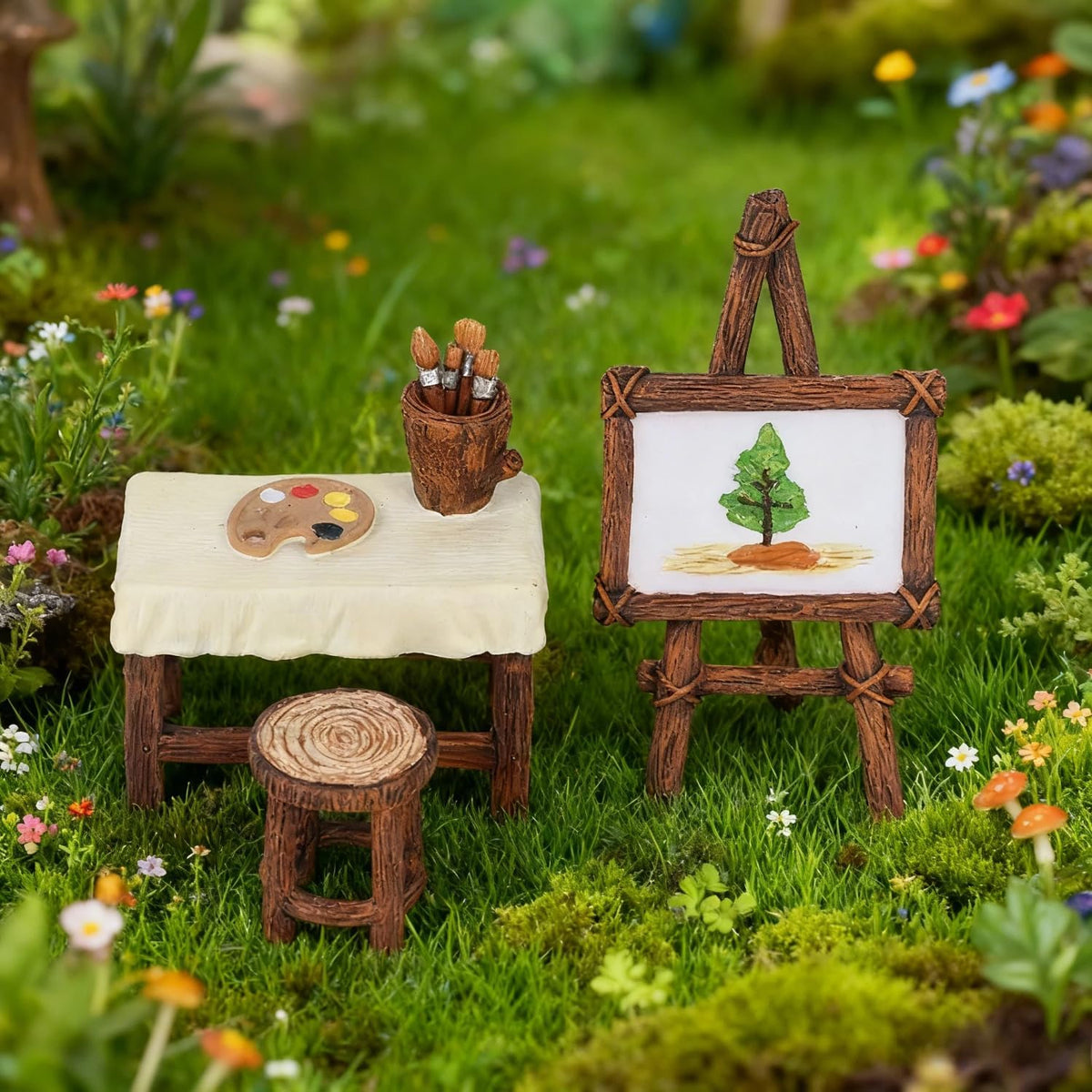 FHNQRQN set frente mostrado en mesa, añade encanto decorativo
