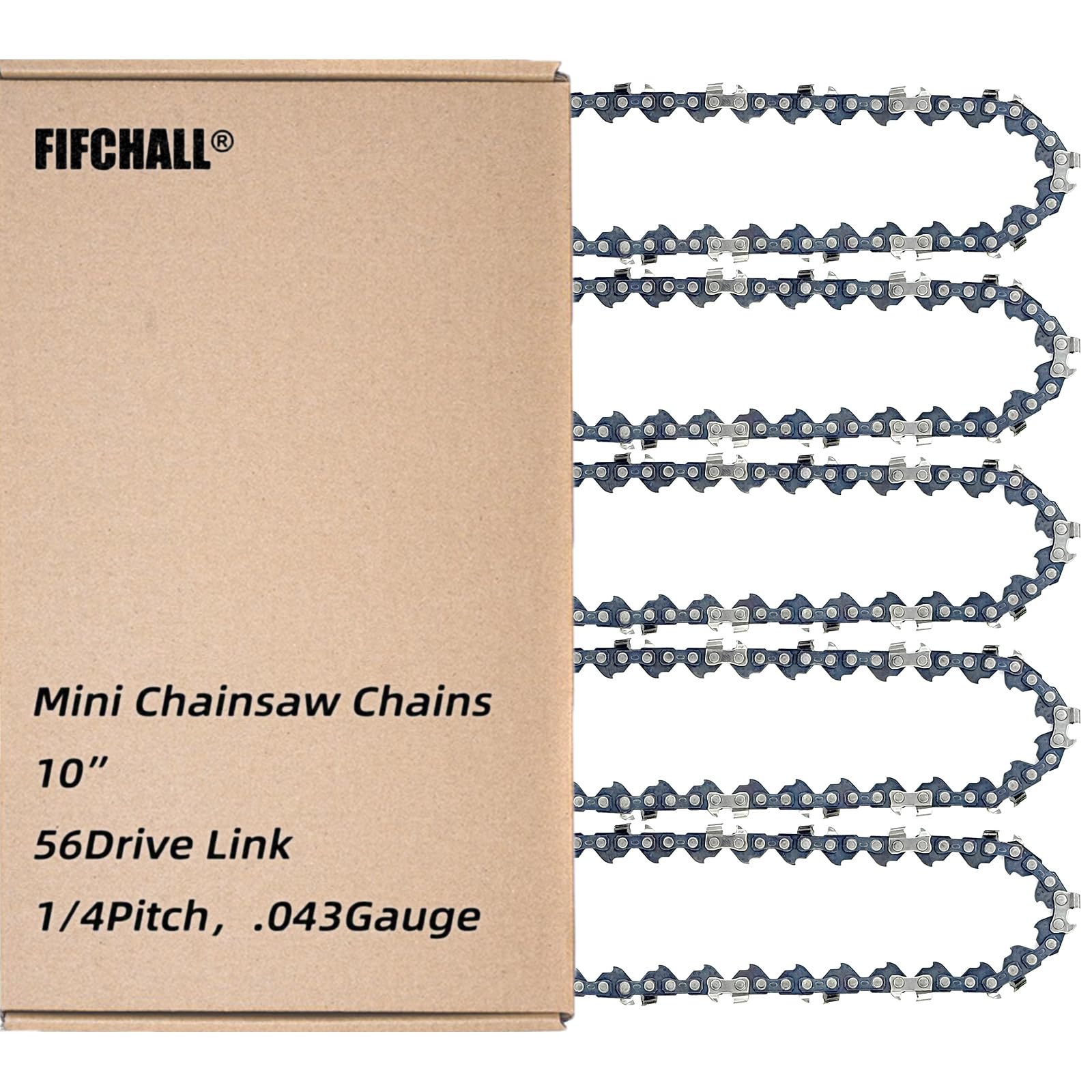 Fifchall paquete frontal de 5 cadenas 10" con vista completa y beneficio pronta reposición