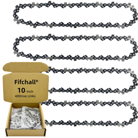 Fifchall cadena frontal del paquete mostrando cuatro repuestos, almacena repuestos rápido