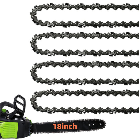 Fifchall vista frontal del paquete de 4 cadenas mostrando especificaciones y tamaño
