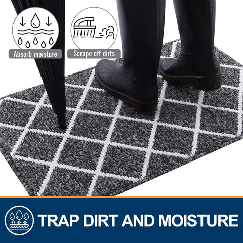 Detalle de fibra Finchitty resistente que absorbe agua y limpia zapatos