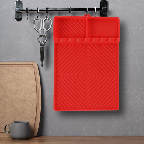Find law tapete junto a una regla para mostrar dimensiones exactas