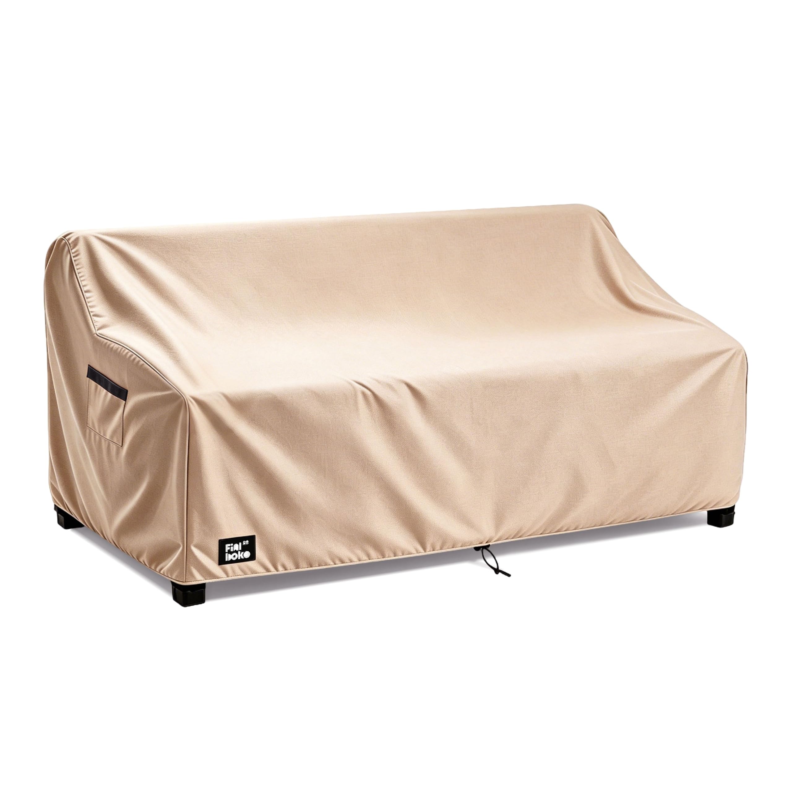 Finiboko vista frontal de funda para sofá 3 plazas protegiendo todo el mueble