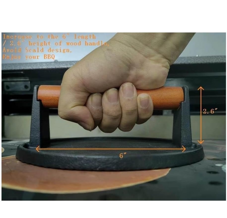 Firsgrill base plana sin hendiduras para contacto uniforme y limpieza fácil