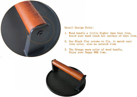 Firsgrill detalle del hierro fundido resaltando textura y durabilidad para calor