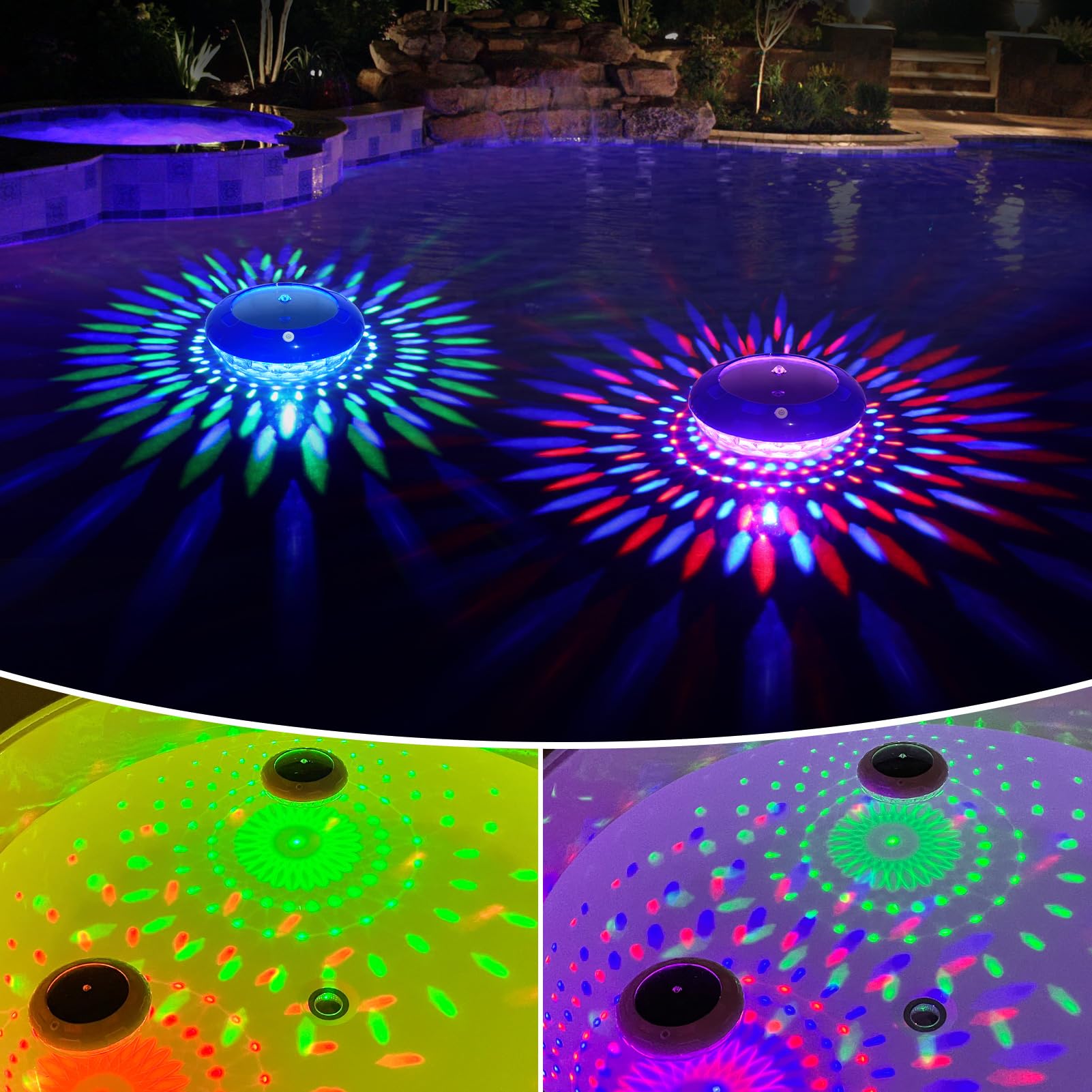 FirstE luz flotante frontal mostrando diseño y color para ambiente
