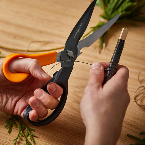 Fiskars comparacion de tamaño que muestra escala práctica