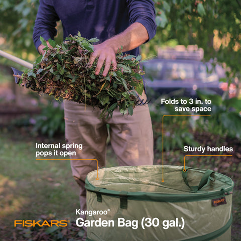 Fiskars detalle del tejido vinilado resistente, protección contra humedad