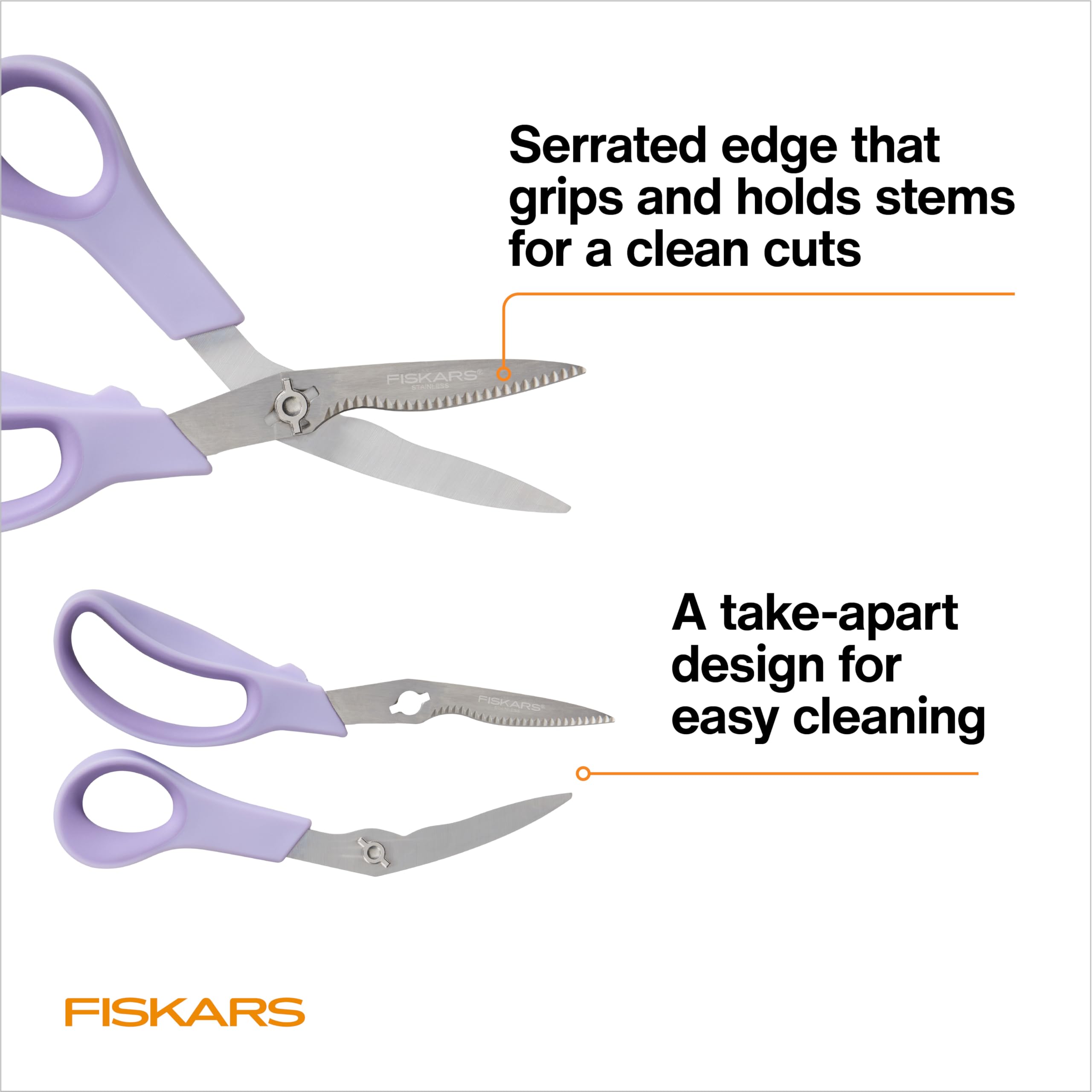 Fiskars en uso cosechando hierbas frescas con control y rapidez