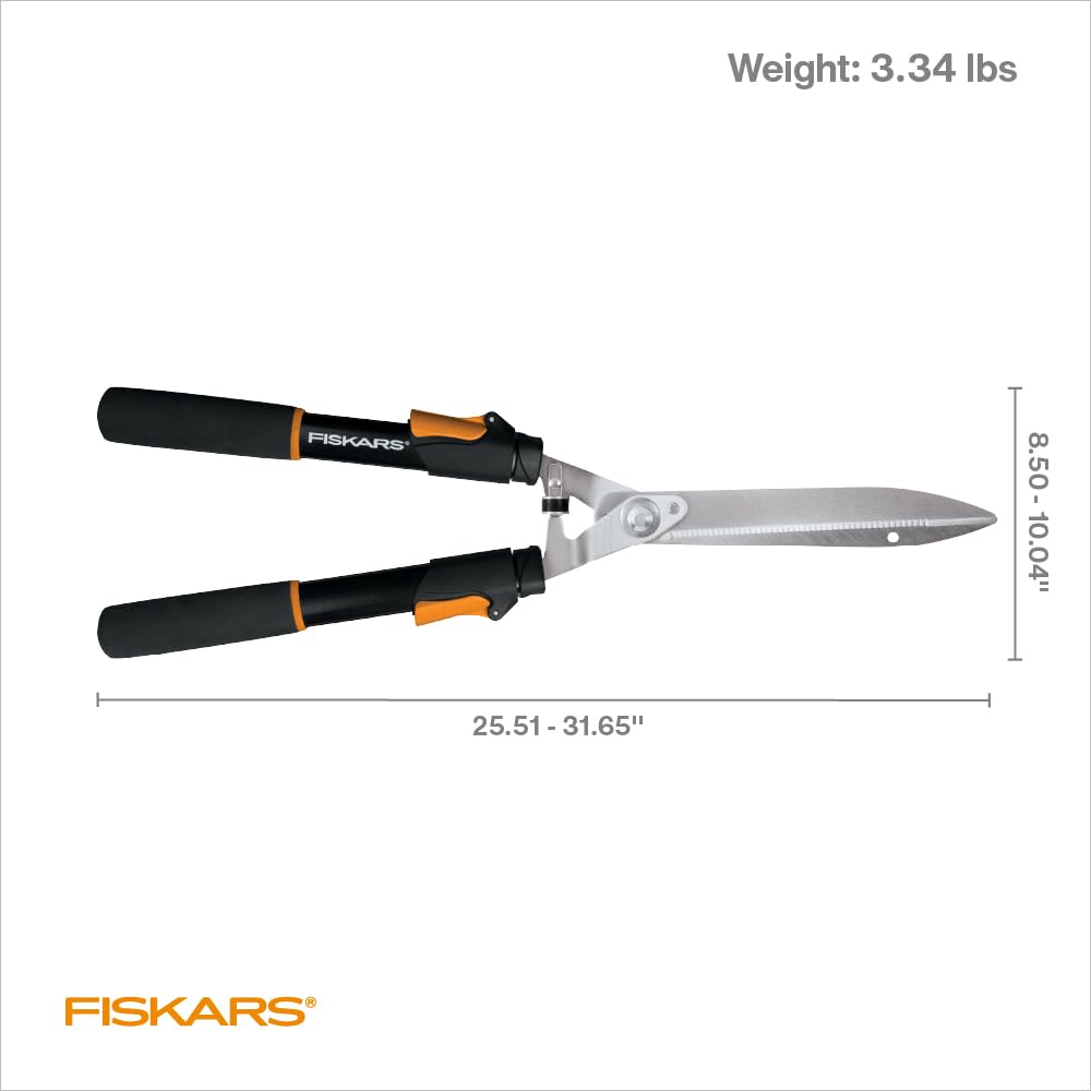 Fiskars etiqueta de producto y garantía de por vida visible en empaque