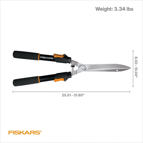 Fiskars etiqueta de producto y garantía de por vida visible en empaque