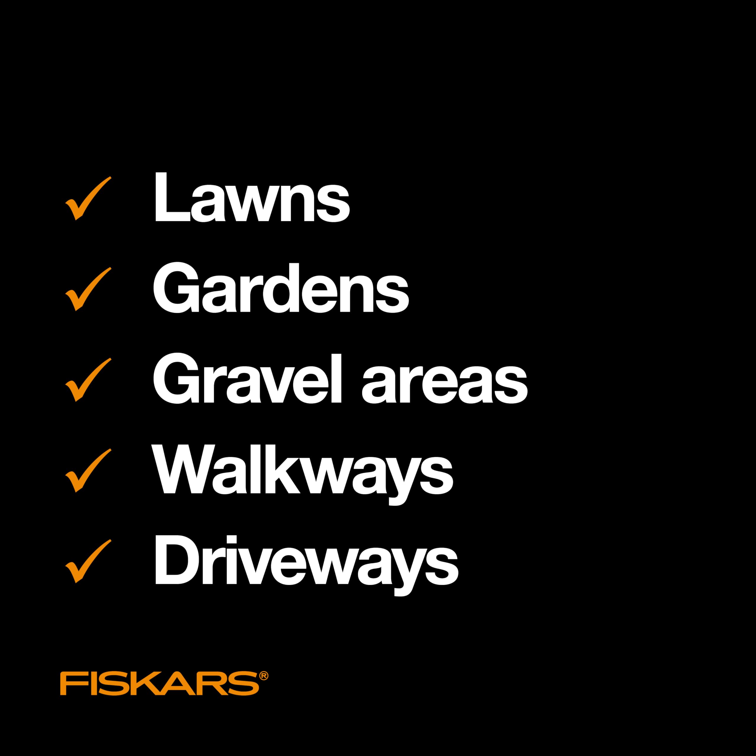Fiskars herramienta limpia lista para almacenamiento y próximo uso