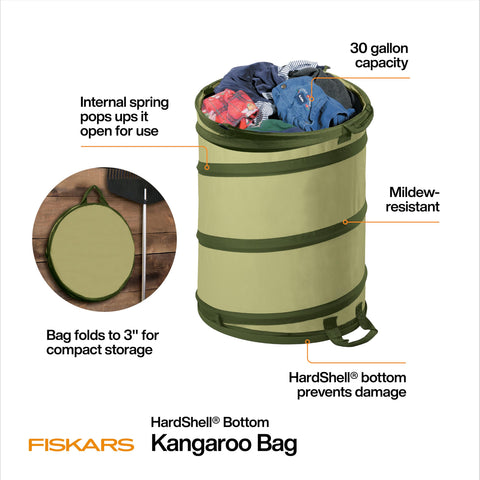 Fiskars detalle del fondo hardshell que protege al arrastrar