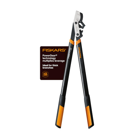 Fiskars vista frontal de la podadora 32" con corte potente