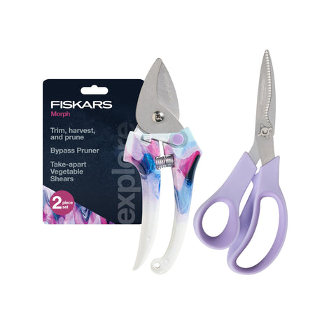 Fiskars set frontal mostrando ambas herramientas y ventaja estética