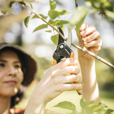 Fiskars tijeras colgadas en gancho para almacenamiento práctico