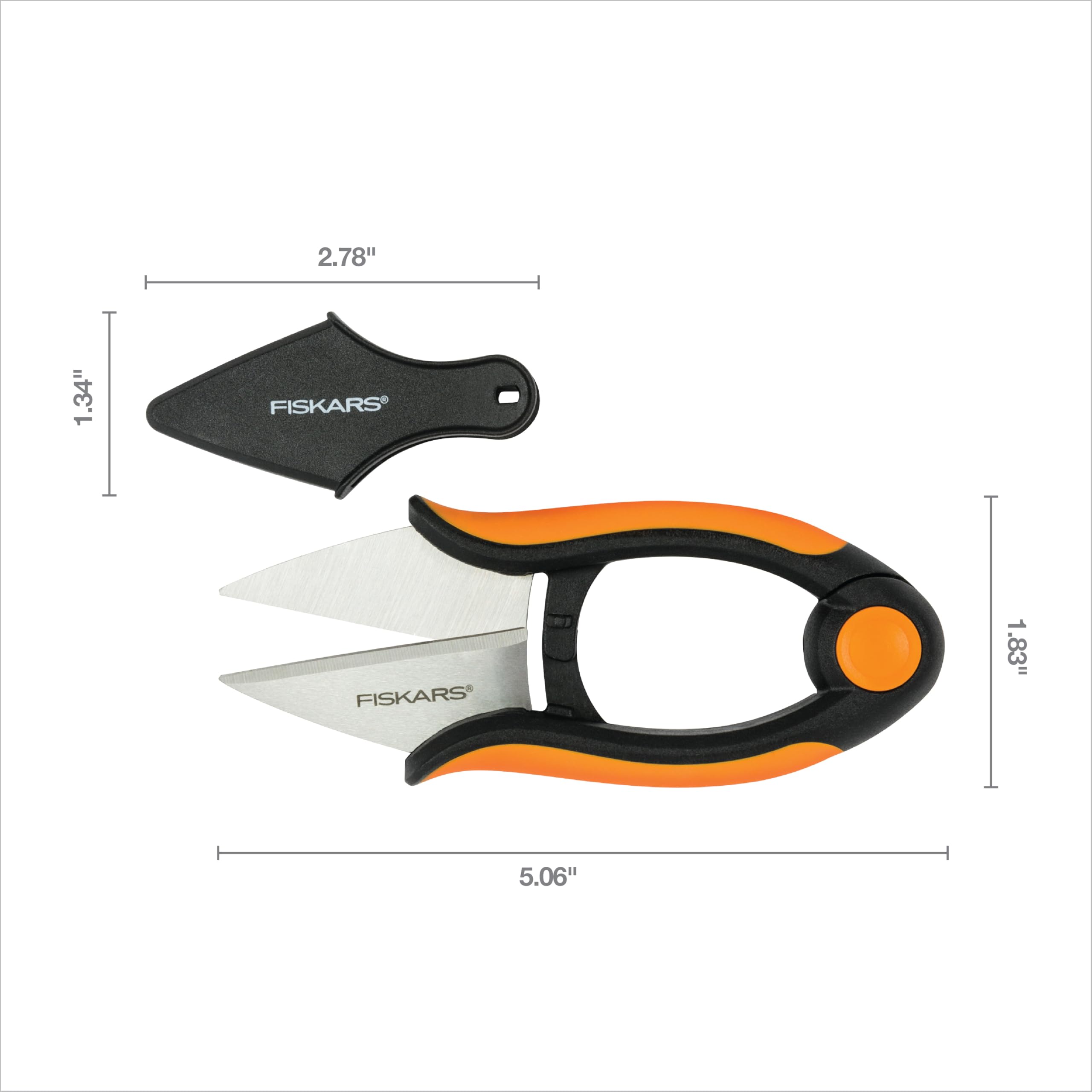 Fiskars punta fina en primer plano para cortes precisos