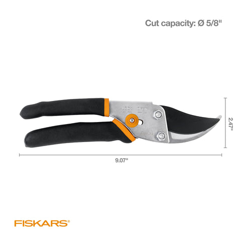Fiskars comparación de tamaño para evaluar alcance de corte