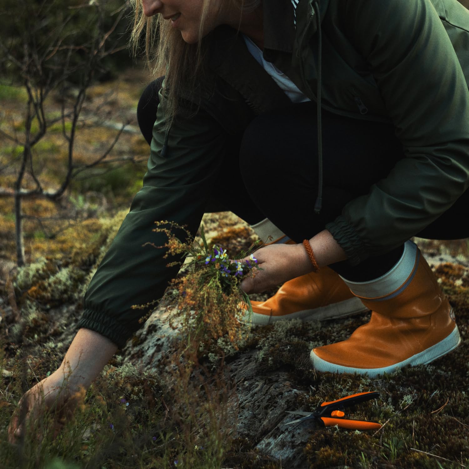 Fiskars detalle de hojas de acero inoxidable para cortes limpios