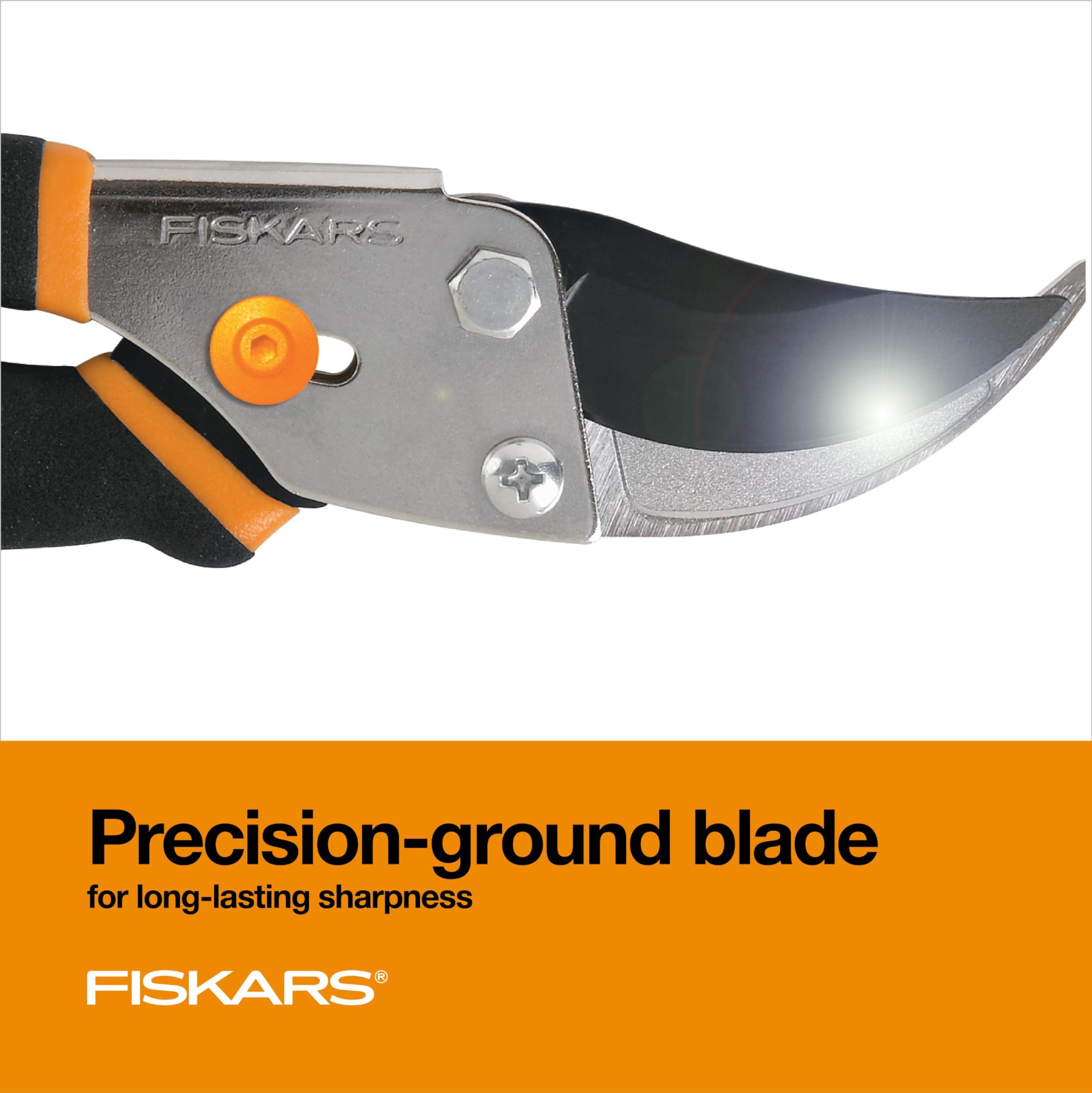 Fiskars tijeras podando un rosal mostrando precisión y limpieza
