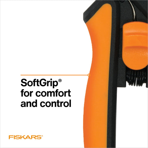 Fiskars etiqueta de garantía de por vida que aporta confianza