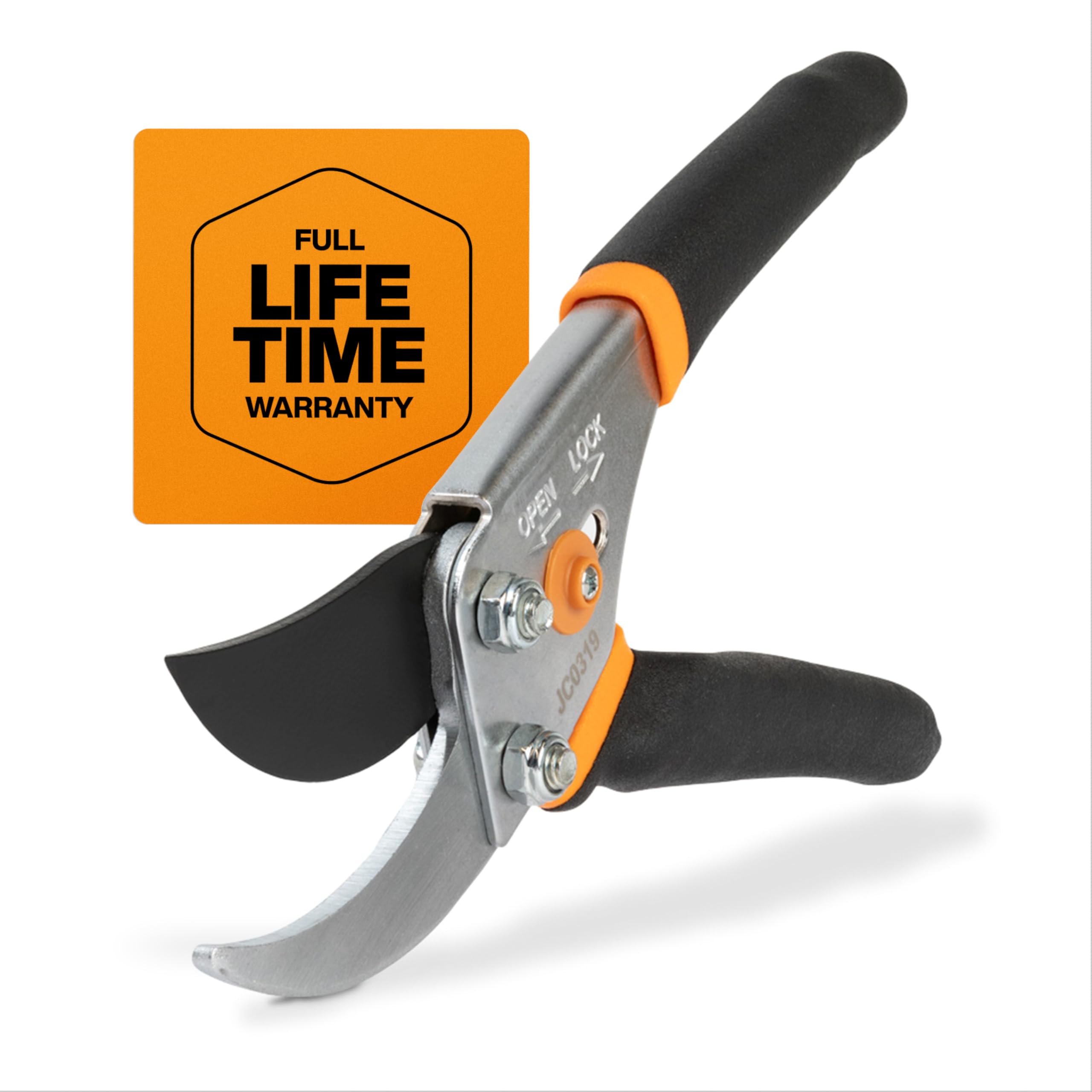Fiskars tijeras frontal mostrando diseño ergonómico y cortes limpios