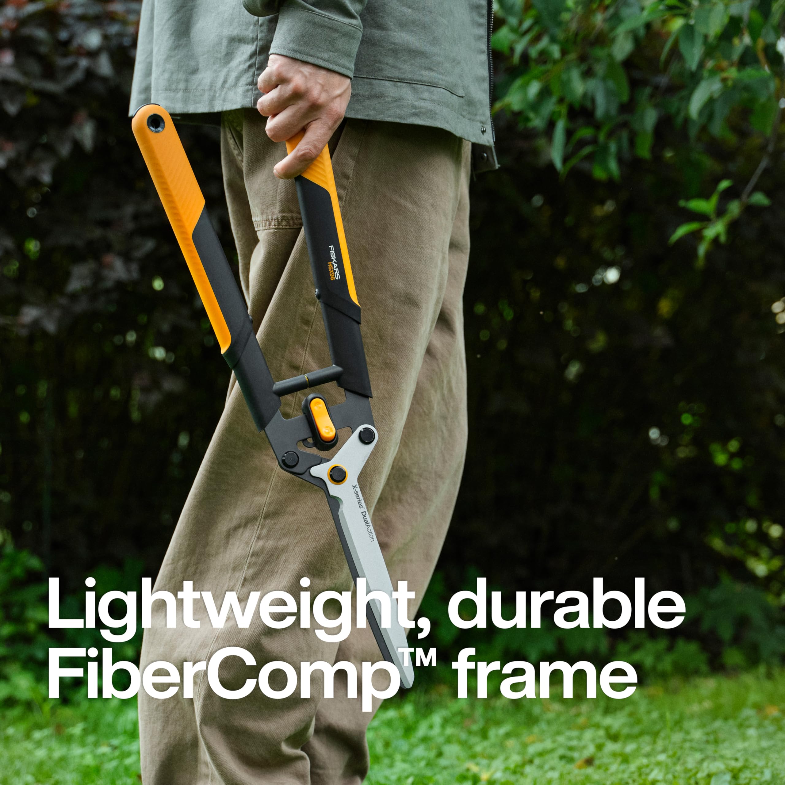 Fiskars FiberComp marco ligero que mejora maniobrabilidad y resistencia
