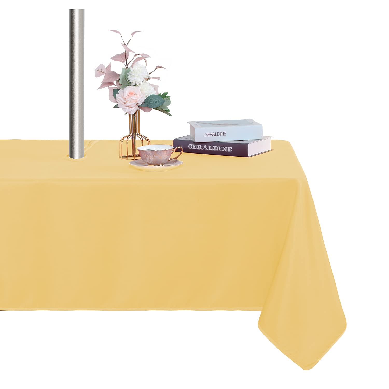 Fitable mantel frontal empaquetado mostrando color amarillo y protección