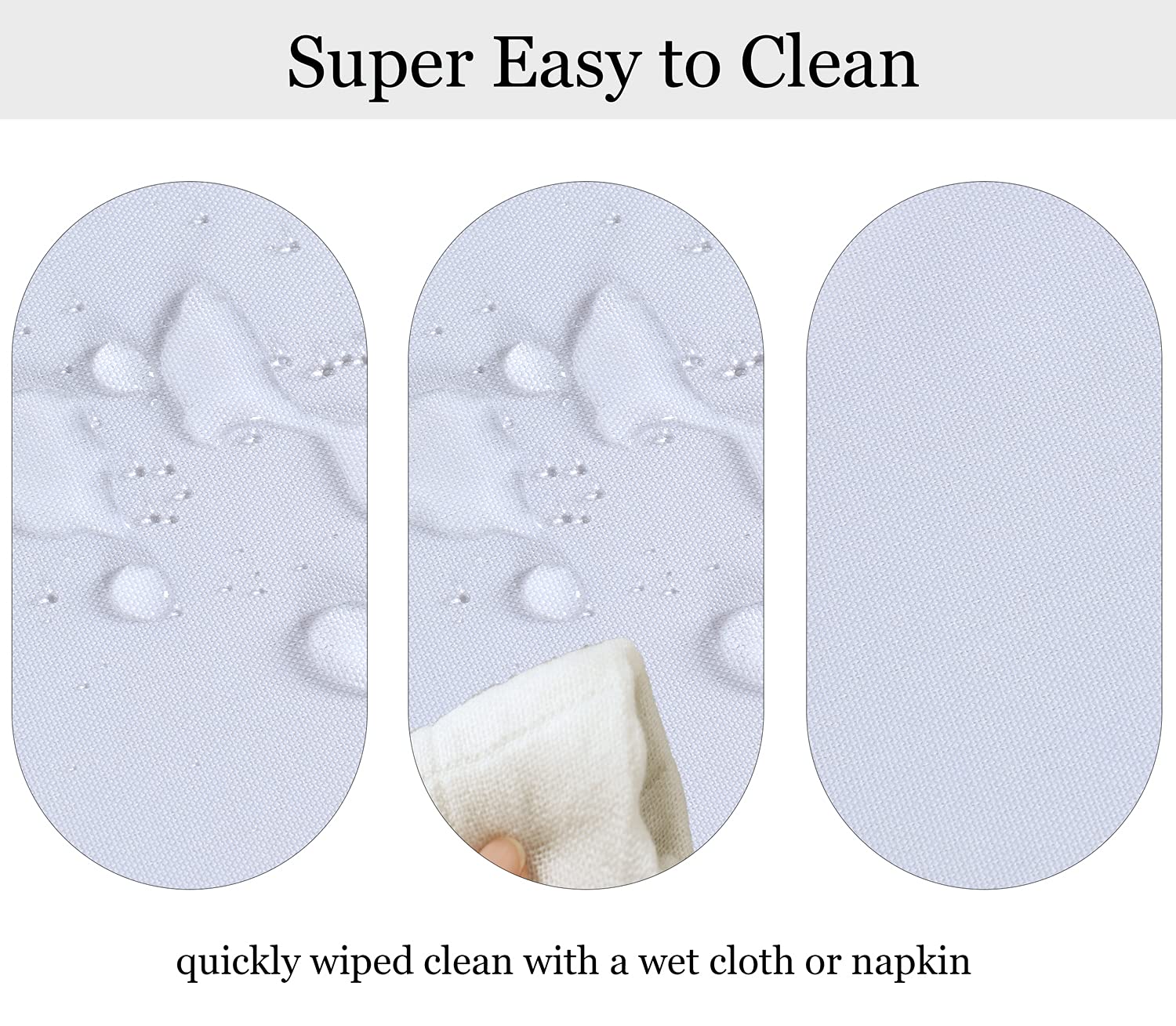 Fitable textura de poliéster suave y repelente que protege la mesa